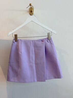 Lilac A-Line Mini Skirt - Unbranded